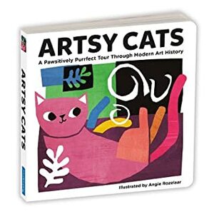 Artsy Cats Board Book by Mudpuppy, Angie Rozelaar