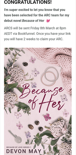 Because of her by Devon May