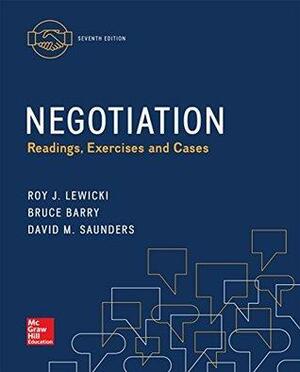 Negotiation: Readings, Exercises, and Cases by Roy J. Lewicki