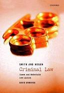 Smith and Hogan Criminal Law: Cases and Materials by David Ormerod