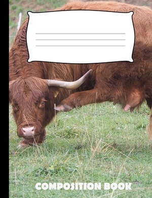 Composition Book: Angus Cow Composition Wide Ruled by Pinnacle Novelty Publishing