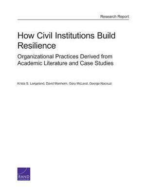 How Civil Institutions Build Resilience: Organizational Practices Derived from Academic Literature and Case Studies by Gary McLeod, David Manheim, Krista S. Langeland