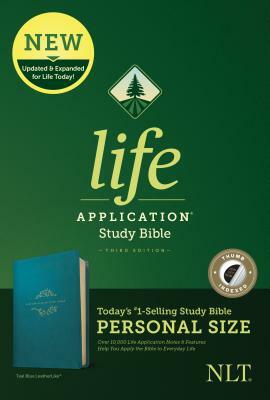 NLT Life Application Study Bible, Third Edition, Personal Size (Leatherlike, Teal Blue, Indexed) by 