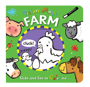 Picture Magic: Farm: Slide and See to Color Me by Amanda Enright