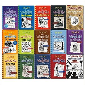 Diary of A Wimpy Kid Ultimate Complete 15 Books Set Collection by Jeff Kinney