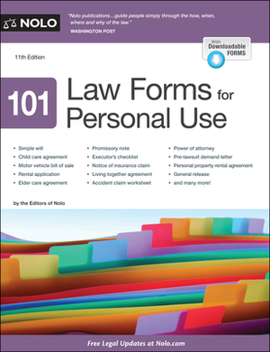 101 Law Forms for Personal Use by Nolo Editors