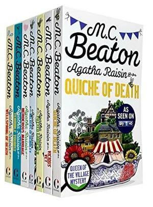 M C Beaton Agatha Raisin Series 1-7 Collection 7 Books Set (Quiche of Death, Vicious Vet, Potted Gardener, Walkers of Dembley, Murderous Marriage, Terrible Tourist, Wellspring of Death) by M.C. Beaton