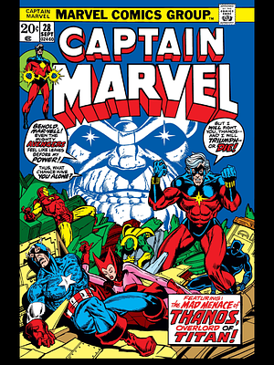 Captain Marvel #28 by Mike Friedrich