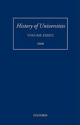 History of Universities: Volume XXIII/2 by 