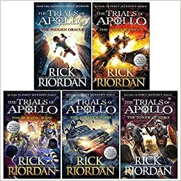 Trials of Apollo Series Rick Riordan Collection 5 Books Set (The Hidden Oracle, The Dark Prophecy, The Burning Maze, The Tyrant's Tomb, Hardcover The Tower of Nero) by Rick Riordan, Rick Riordan
