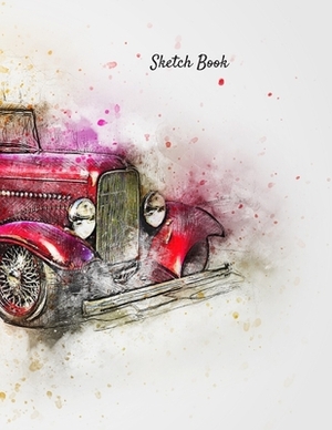 Sketch Book: Antique Car Watercolor Themed Personalized Artist Sketchbook For Drawing and Creative Doodling by Adidas Wilson