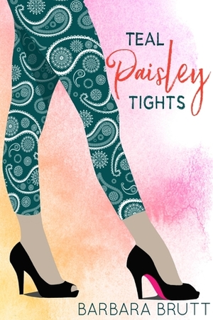 Teal Paisley Tights by Barbara Brutt