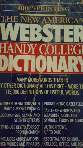 The New American Webster's Handy College Dictionary by Philip D. Morehead
