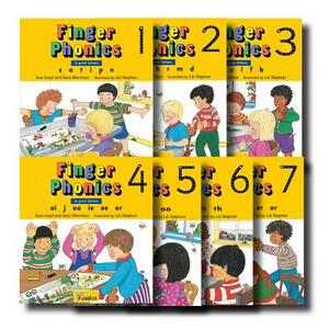 Finger Phonics, Books 1-7: In Print Letters by Sara Wernham, Sue Lloyd