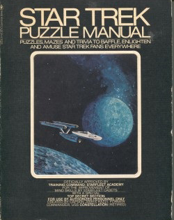 Star Trek Puzzle Manual by Myrna Culbreath, James Razzi, Sondra Marshak