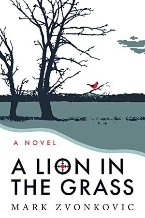 A Lion in the Grass by Mark Zvonkovic