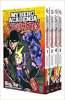 My Hero Academia Vigilantes Series Vol 1,2,4,5: Collection 4 Books Set by Hideyuki Furuhashi, Betten Court