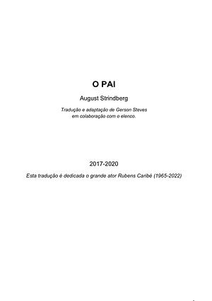 O Pai by August Strindberg