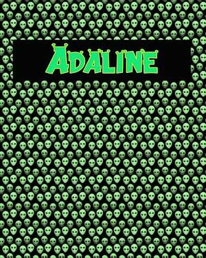 120 Page Handwriting Practice Book with Green Alien Cover Adaline: Primary Grades Handwriting Book by Sheldon Franks