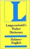 Langenscheidt's Pocket Dictionary Hebrew by Langenscheidt