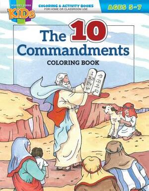 Kid/Fam Ministry Color and ACT Bks - General - The Ten Commandments (5-7) by Warner Press