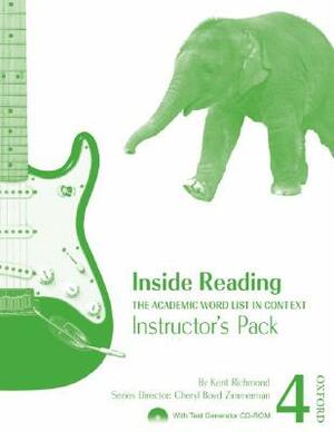 Inside Reading Instructor's Pack: The Academic Word List in Context [With CDROM] by Kent Richmond