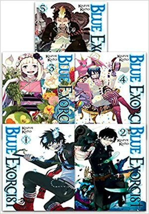 Blue Exorcist Volume 1-5 Collection 5 Books Set (Series 1) by Kazue Kato by Kazue Kato