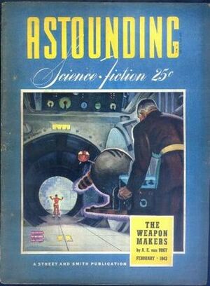 Astounding Science Fiction, February 1943 by Malcolm Jameson, Henry Kuttner, L. Sprague de Camp, Henry A. Norton, Fox B. Holden, John W. Campbell Jr., Jack Williamson, A.E. van Vogt, J. Francis McComas, Will Stewart, Lewis Padgett, Kolliker, Frank Kramer, C.L. Moore, Webb Marlowe, Colin Keith