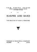 Harper and Bard: The Beauties of Irish Literature by Tom Peete Cross