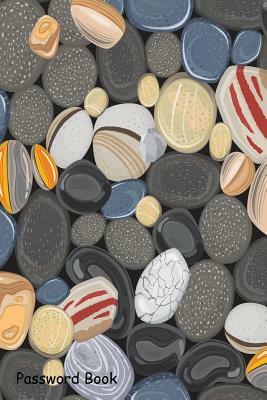 Password Book: Include Alphabetical Index With Stones Pattern Background by 
