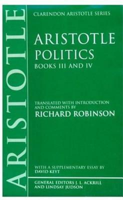 Politics: Books III and IV by Aristotle