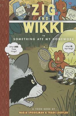 Zig and Wikki in Something Ate My Homework by Nadja Spiegelman, Trade Loeffler