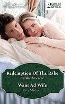 Historical Duo: Redemption of the Rake / Want Ad Wife by Katy Madison, Elizabeth Beacon