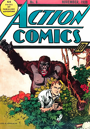 Action Comics Vol. 1 #6 by Joe Shuster, Will Ely, Homer Fleming, Ken Fitch, Gardner F. Fox, Bernard Baily, Sven Elven, Fred Guardineer, Leo O'Mealia, Jerry Siegel