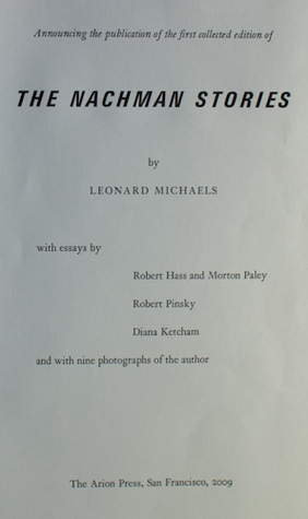 The Nachman Stories by Leonard Michaels