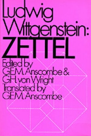 Zettel by Ludwig Wittgenstein