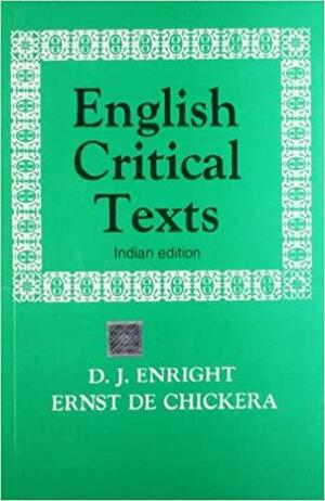 English Critical Texts by Chickera Ernst De, D.J. Enright