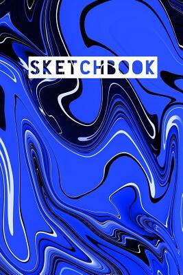 Sketchbook: Abstract Liquid Marble Blue Design by Frasier Cheng-Binns
