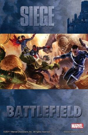 Siege: Battlefield by Federico Dallocchio, Jonathan Hickman, Kieron Gillen, Jamie McKelvie, Christos Gage, Mahmud Asrar, Sean McKeever, Marco Santucci, Brian Reed, Alessandro Vitti