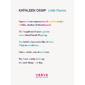 Little Poems by Kathleen Ossip