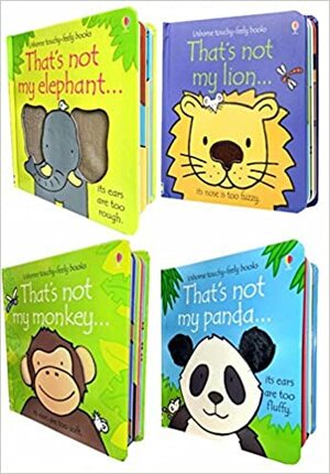 Toddlers Animals Collection Usborne Touchy-Feely 4 Books Set by Fiona Watt