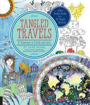 Tangled Travels: 52 Drawings to Finish and Color by Jane Monk