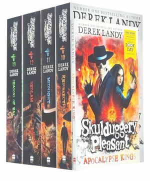 Skulduggery Pleasant Book Series 10-13 & World Book Day Collection 5 Books Set By Derek Landy (Resurrection, Midnight, Bedlam, Seasons of War, Apocalypse Kings) by Derek Landy, Derek Landy, Derek Landy, Derek Landy, Derek Landy