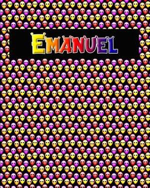 120 Page Handwriting Practice Book with Colorful Alien Cover Emanuel: Primary Grades Handwriting Book by Sheldon Franks