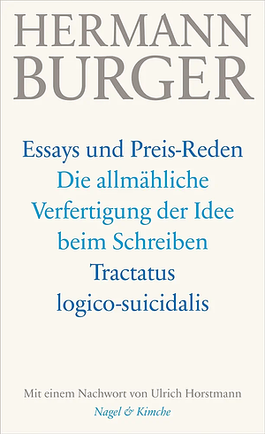 Werke in acht Bänden, Volume 8 by Hermann Burger