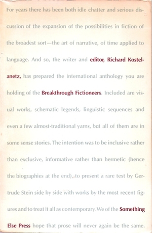 Breakthrough Fictioneers by Richard Kostelanetz