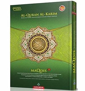 Al-Quran Al-Kareem Maqdis Word-By-Word Translation & Color Coded Tajweed (Arabic-English) (Cover Color May Vary) Size A4 Large by Anonymous, Anonymous