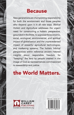 Biblical Holism and Agriculture (Revised Edition): Cultivating Our Roots by Keith P. Wright, Ronald J. Vos, David J. Evans