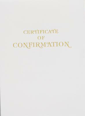 Contemporary Steel-Engraved Confirmation Certificate by Abingdon Press