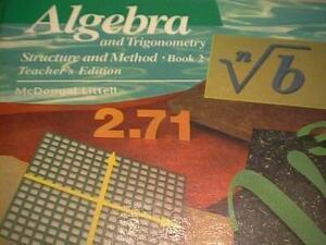 Algebra and Trigonometry, Structure and Method, Book Two by Richard G. Brown
